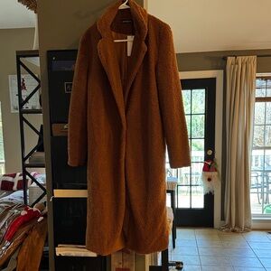 Shein Tan Teddy Jacket